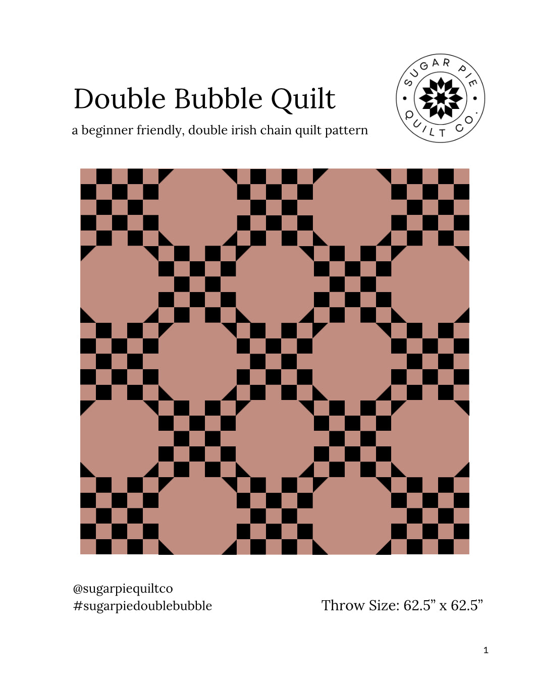 Double Bubble Quilt Pattern - PDF