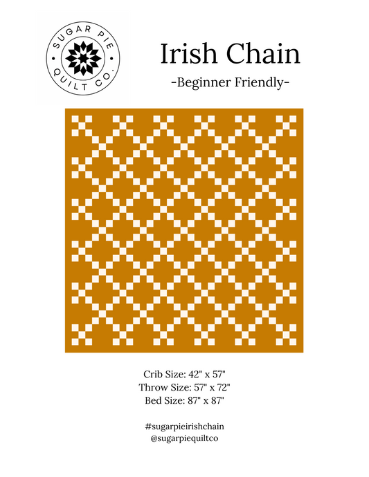 Irish Chain Quilt Pattern - PDF